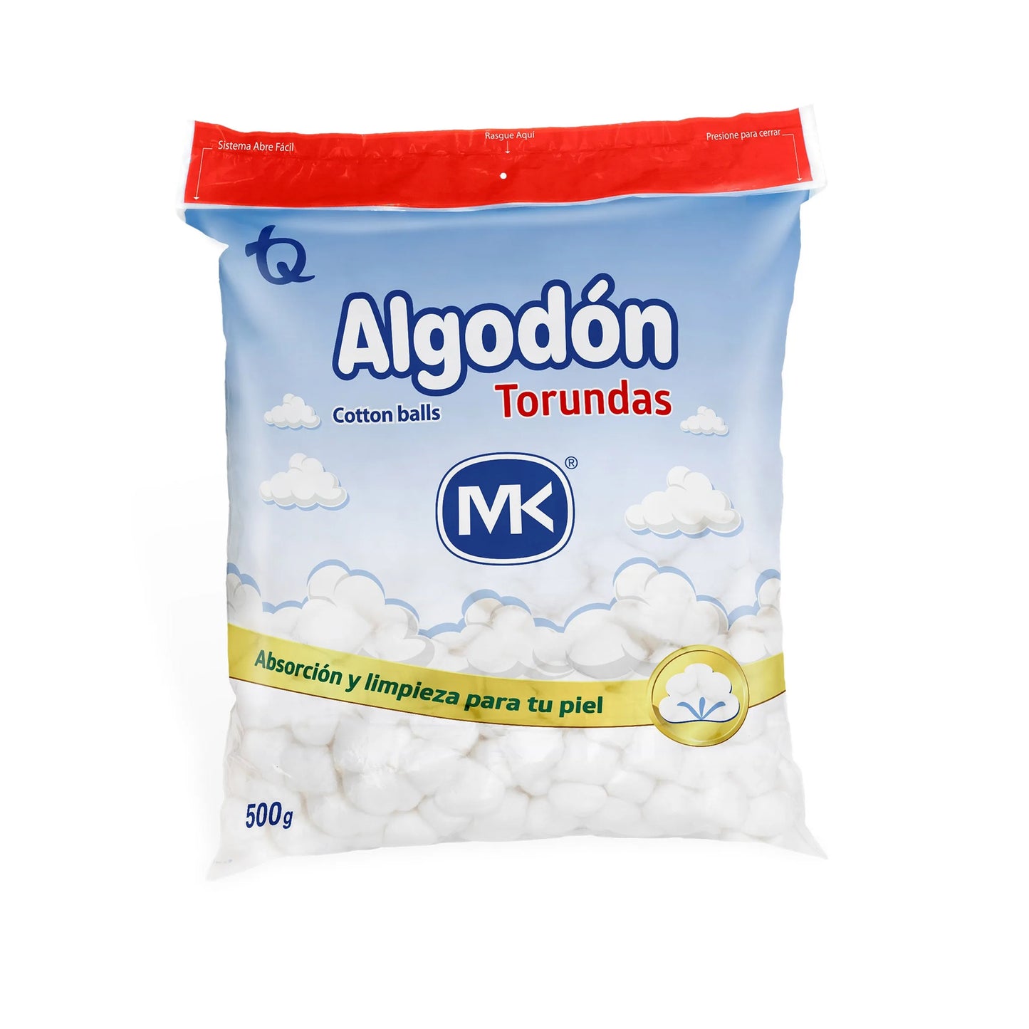 Algodón en torundas 500 g