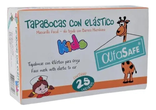 Tapabocas pediátrico (caja x 25 unds)