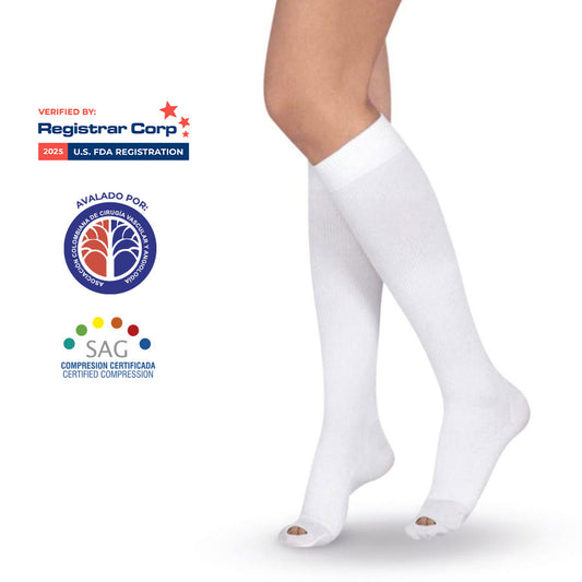 Medias antiembólicas de rodilla (18–23 mmHg)