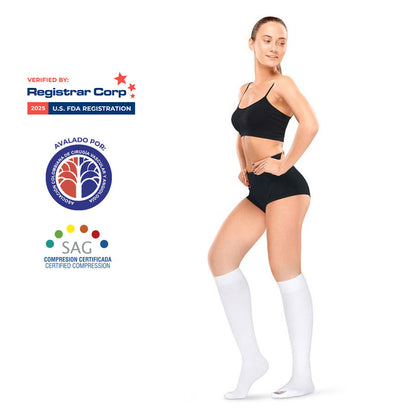 Medias antiembólicas de rodilla (18–23 mmHg)