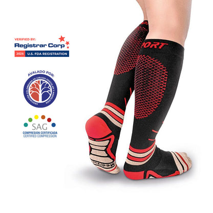 Medias deportivas de compresión (18–23 mmHg)