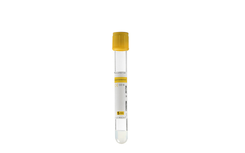 Tubos recolectores de sangre evacuada 5 ml (amarillo) x100 UNDS