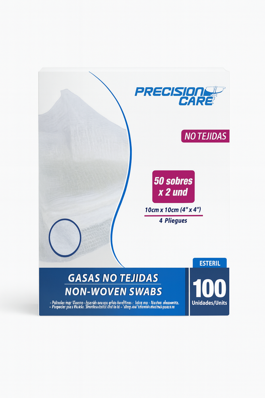 Gasa no tejida 10 cm x 10 cm