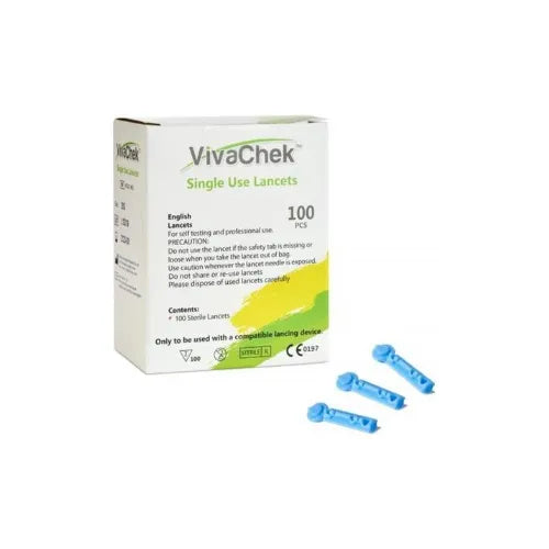 Lancetas estériles desechables VivaChek