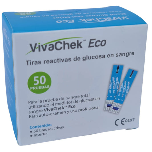Tiras reactivas de glucosa VivaChek Eco